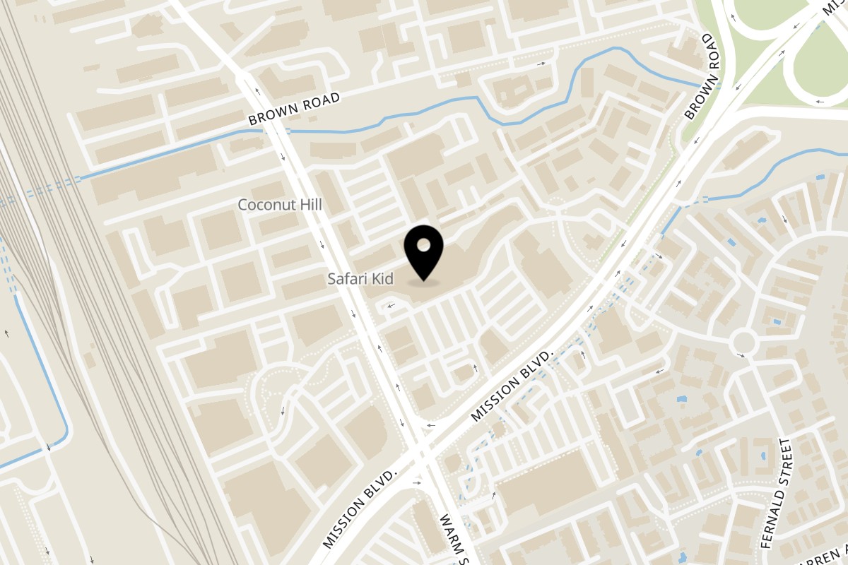 Map showing the location of Shihlin Taiwan Street Snacks Fremont - 46551 Mission Boulevard on 46551 Mission Boulevard in Fremont